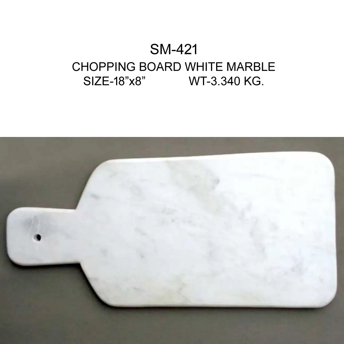 CHOPPING BOARD WHITE MARBLE